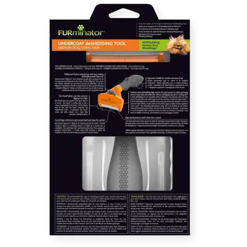 Undercoat DeShedding Tool M Long Hair